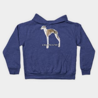 A Dog Who Is Tall Kids Hoodie